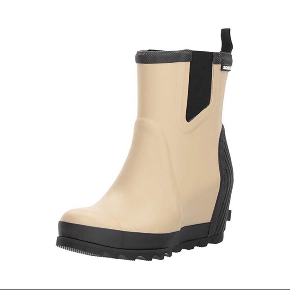 Sorel Shoes - Sorel Joan Rain Wedge Chelsea Boots